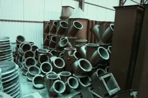 Круглий зернопровід з флянцями для елеватору
